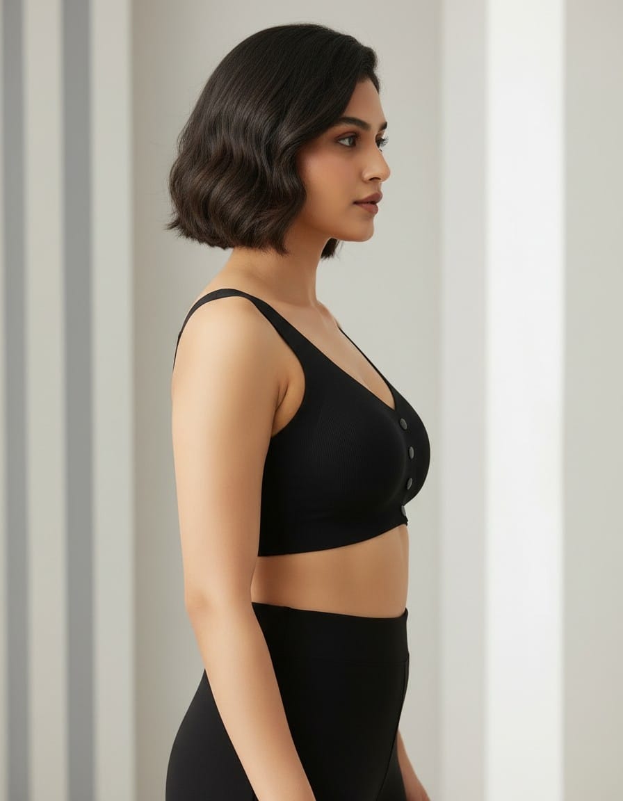 Figo- Comfort Seamless Paded front Button Bra