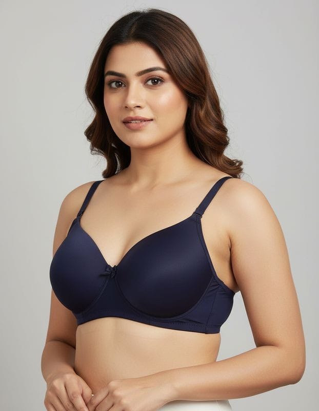 Figo Women’s Smooth Padded Wired Bra – Full Coverage Everyday Wear
